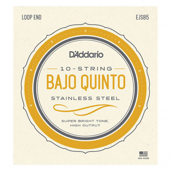 EJS85 Bajo Quinto Комплект струн для бахо кинто, сталь, 26-76, D'Addario от магазина Соло в Иркутске