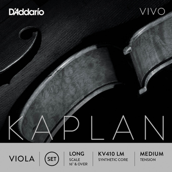 KV410-LM Kaplan Vivo Комплект струн для альта, среднее натяжение, Long Scale, D'Addario от магазина Соло в Иркутске