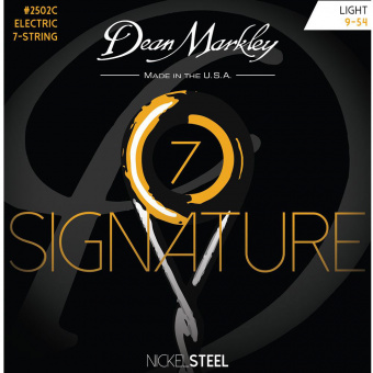 DM2502C Signature Light Комплект струн для 7-струнной электрогитары, никелирован., 9-54, Dean Markey от магазина Соло в Иркутске