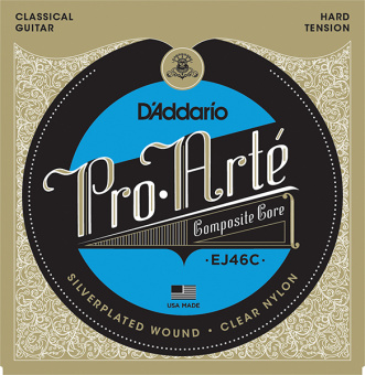 EJ46C COMPOSITE PRO ARTE Струны для классической гитары нейлоновые/композитные Hard D`Addario от магазина Соло в Иркутске