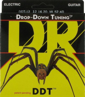 DDT-12 Drop-Down Tuning Комплект струн для электрогитары, никелированные, 12-60, DR от магазина Соло в Иркутске