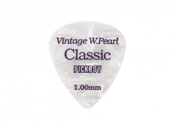 GP-14/100 Celluloid Vintage Classic White Pearl Медиаторы 50шт, толщина 1.0мм, Pickboy от магазина Соло в Иркутске