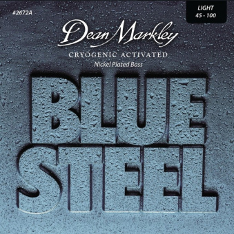 DM2672A Blue Steel NPS Комплект струн для бас-гитары, никелированные, 45-100, Dean Markley от магазина Соло в Иркутске