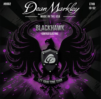 DM8002 Blackhawk Комплект струн для электрогитары, с покрытием, 10-52, Dean Markley от магазина Соло в Иркутске