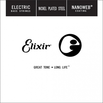 15370 Nanoweb Отдельная струна для бас-гитары, никелированная, .070, Elixir от магазина Соло в Иркутске