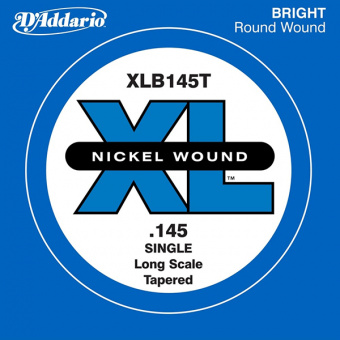 XLB145T Nickel Wound Tapered Отдельная струна для бас-гитары, никелированная, .145, D'Addario от магазина Соло в Иркутске
