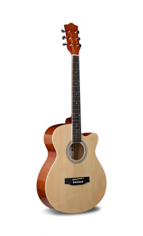 GA-H10-N Акустическая гитара, с вырезом, цвет натуральный, Smiger от магазина Соло в Иркутске