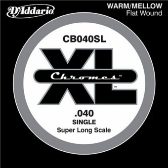 CB040SL Chromes Bass Отдельная струна для бас-гитары, 040, Super Long Scale, D'Addario от магазина Соло в Иркутске