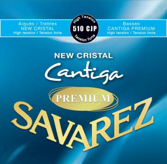 510CJP New Cristal Cantiga Premium Комплект струн для классической гитары, сильное натяж., Savarez от магазина Соло в Иркутске