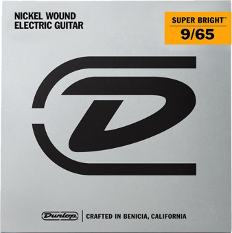 DESBN0965 Super Bright Комплект струн для 8-стр электрогитары, никелированные, Light, 9-65, Dunlop от магазина Соло в Иркутске