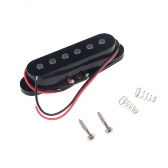 M520 Звукосниматель магнитный сингл, для Fender Strat, средний, черный, Musiclily от магазина Соло в Иркутске