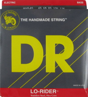MH5-45 Lo-Rider Комплект струн для 5-струнной бас-гитары, сталь, Medium, 45-125, DR от магазина Соло в Иркутске