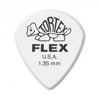 466P1.35 Tortex Flex Jazz III XL Медиаторы, 12шт, толщина 1.35мм, Dunlop от магазина Соло в Иркутске