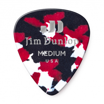 483P06MD Genuine Celluloid Медиаторы, 12шт, средние, пестрые, Dunlop от магазина Соло в Иркутске