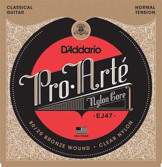 EJ47 PRO ARTE Струны для классической гитары нейлоновые Normal D`Addario от магазина Соло в Иркутске