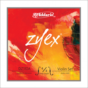 DZ310A-4/4M ZYEX Комплект струн для скрипки D`Addario от магазина Соло в Иркутске