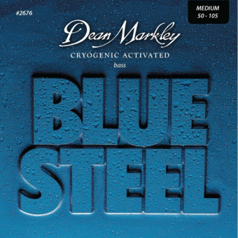 DM2676 Blue Steel Комплект струн для бас-гитары, сталь, 50-105, Dean Markley от магазина Соло в Иркутске