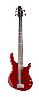 Action-Bass-V-Plus-WBAG-TR Action Series Бас-гитара 5-струнная, красная, с чехлом, Cort от магазина Соло в Иркутске