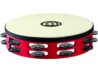 TAH2BK-R-TF Touring Тамбурин 10", с пластиком, 2 ряда бубенцов, красный, Meinl от магазина Соло в Иркутске