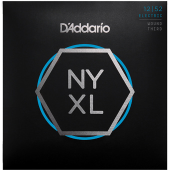 NYXL1252W NYXL Комплект струн для электрогитары, Light, опл.3-ей струны, 12-52, D'Addario от магазина Соло в Иркутске