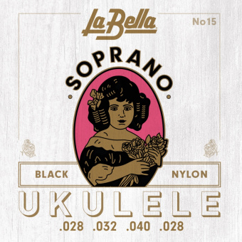 15-BLACK Комплект струн для укулеле La Bella от магазина Соло в Иркутске
