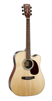 MR710F-MD-NAT MR Series Электро-акустическая гитара, с вырезом, цвет натуральный, Cort от магазина Соло в Иркутске