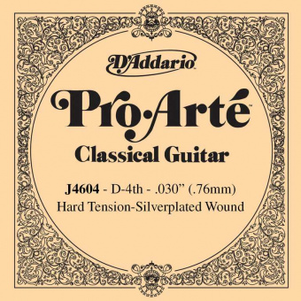 J4604 Pro-Arte Отдельная 4-ая струна для классической гитары, нейлон, сильное натяжение, D'Addario от магазина Соло в Иркутске