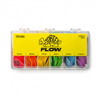 5580 Tortex Flow Коробка медиаторов, 216шт, 6 толщин, Dunlop от магазина Соло в Иркутске