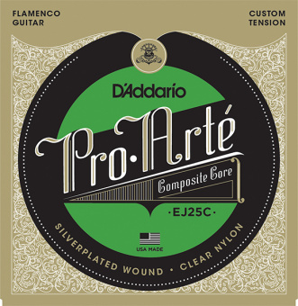 EJ25C Pro-Arte Composite Комплект струн для гитары фламенко, прозрачный нейлон, D'Addario от магазина Соло в Иркутске