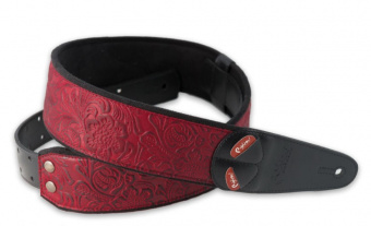 8401070130208 Mojo Sandokan Red Ремень для гитары, RightOn Straps от магазина Соло в Иркутске