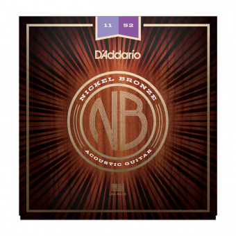 NB1152 Nickel Bronze Комплект струн для акустической гитары, Custom Light, 11-52, D'Addario от магазина Соло в Иркутске