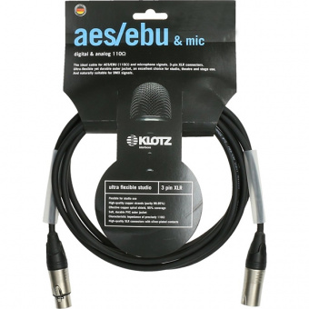 AES3HK1000 Кабель микрофонный XLR, 10м, Klotz от магазина Соло в Иркутске