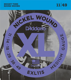 EXL115 XL NICKEL WOUND Струны для электрогитары Blues/Jazz Rock 11-49 D`Addario от магазина Соло в Иркутске