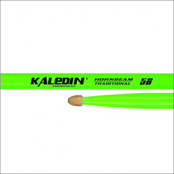 7KLHBGN5B 5B Барабанные палочки, граб, флуоресцентные ярко-зеленые, Kaledin Drumsticks от магазина Соло в Иркутске