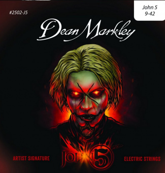 DM2502-J5 Artist Series John 5 Комплект струн для электрогитары, никелированные, 9-42, Dean Markley от магазина Соло в Иркутске