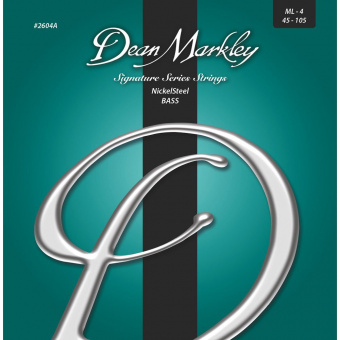 DM2604A Signature Nickel Steel Комплект струн для бас-гитары, никелированные, 45-105, Dean Markley от магазина Соло в Иркутске