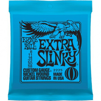 P02225 Extra Slinky Комплект струн для электрогитары, никель, 8-38, Ernie Ball от магазина Соло в Иркутске