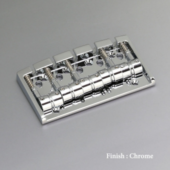 404SJ-5-C Бридж (струнодержатель) для 5-струнной бас-гитары, хром, Gotoh от магазина Соло в Иркутске