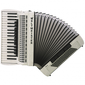 Topas-IV-96/37-WH-IS Topas IV Аккордеон 37/96/IV/11/5, белый, итал. пластины, Weltmeister от магазина Соло в Иркутске