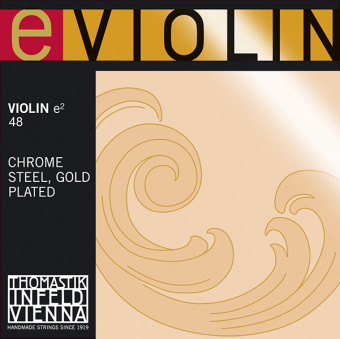 48 E-Violin Отдельная струна E/Ми для скрипки размером 4/4, среднее натяжение, Thomastik от магазина Соло в Иркутске
