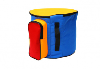 MZ-Ch13-1blue/ora/red Чехол для барабана кавказского 13", синий/оранжевый/ красный, MEZZO от магазина Соло в Иркутске