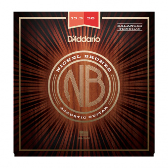 NB13556BT Nickel Bronze Комплект струн для акустической гитары, Balanced Medium, 13.5-56, D'Addario от магазина Соло в Иркутске