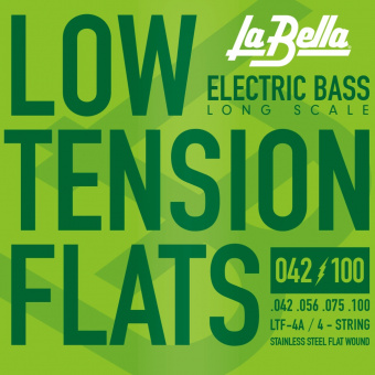 LTF-4A Low Tension Flexible Flats Комплект струн для бас-гитары, сталь, 42-100, La Bella от магазина Соло в Иркутске