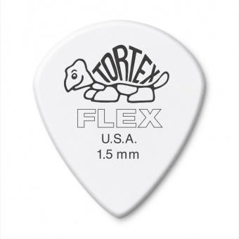 468P1.5 Tortex Flex Jazz III Медиаторы, 12шт, толщина 1.5мм, Dunlop от магазина Соло в Иркутске