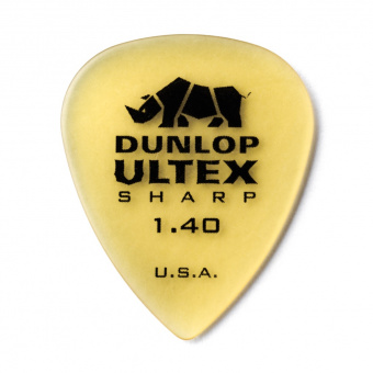 433R1.40 Ultex Sharp Медиаторы 72шт, толщина 1.40мм, Dunlop от магазина Соло в Иркутске