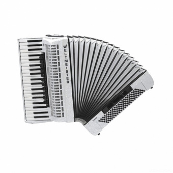 Saphir-IV-120/41-WH Saphir Аккордеон 41/120/IV/11/5, белый, с ремнями и чехлом, Weltmeister от магазина Соло в Иркутске