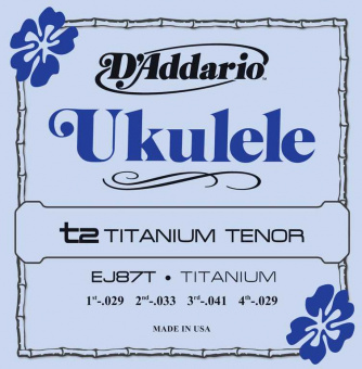EJ87T Titanium Комплект струн для укулеле тенор, D'Addario от магазина Соло в Иркутске