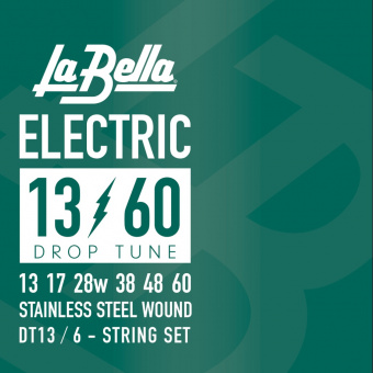 DT13 Drop Tune Комплект струн для электрогитары 13-17-28-38-48-60 La Bella от магазина Соло в Иркутске