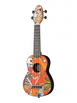 K2-EM Keiki Designer Series Укулеле сопрано, с чехлом и тюнером, Ortega от магазина Соло в Иркутске