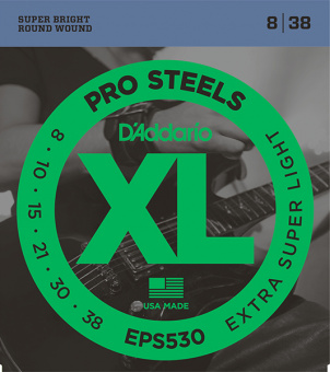 EPS530 XL PRO STEEL Струны для электрогитары Extra-Super Light 8-38 D`Addario от магазина Соло в Иркутске